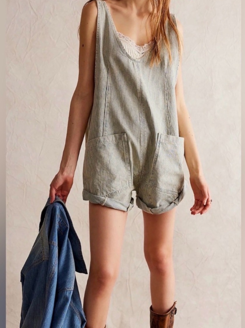 We the Free High Roller Railroad Romper